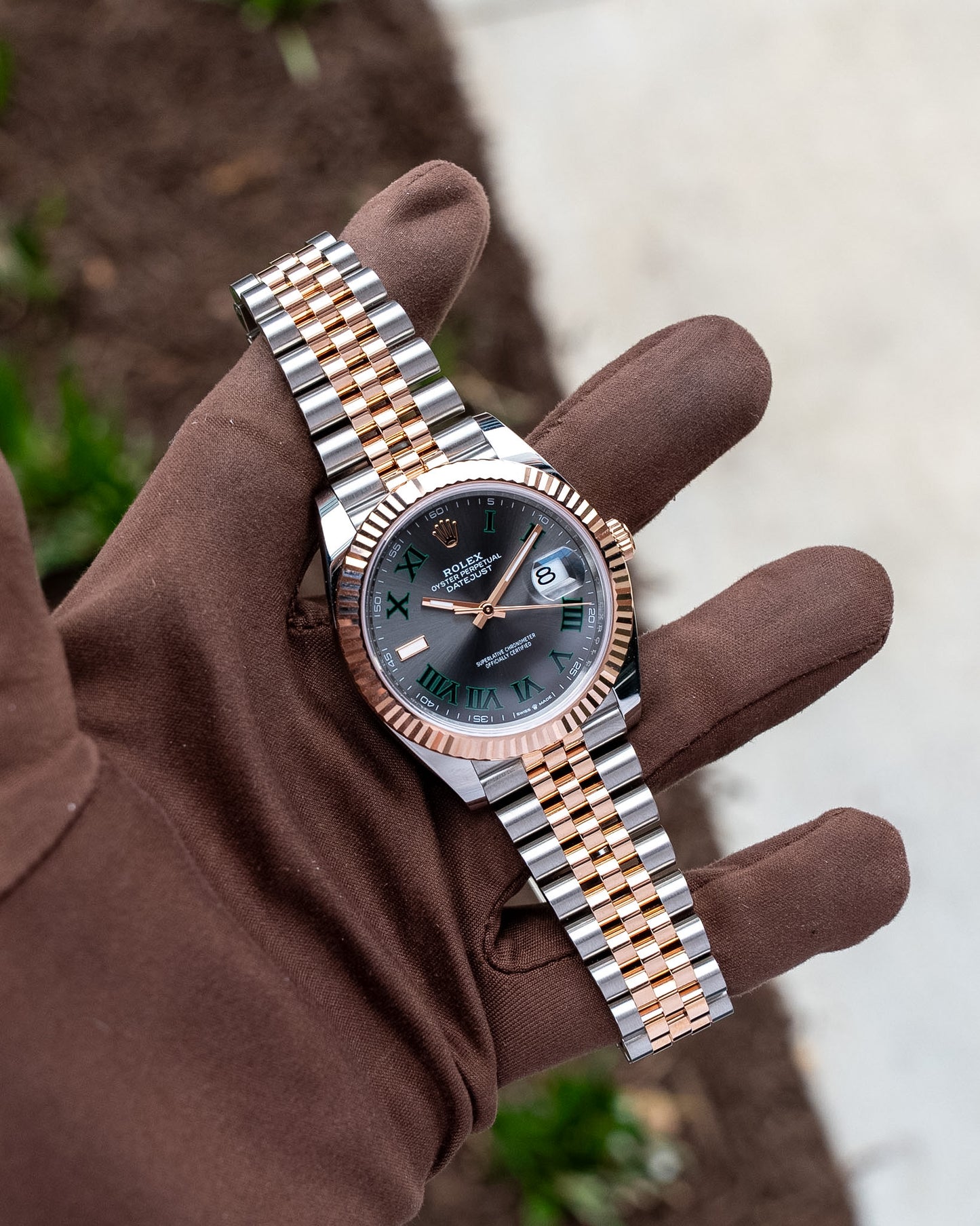 Rolex Datejust 41mm 126331 Rose Gold Wimbledon 2025