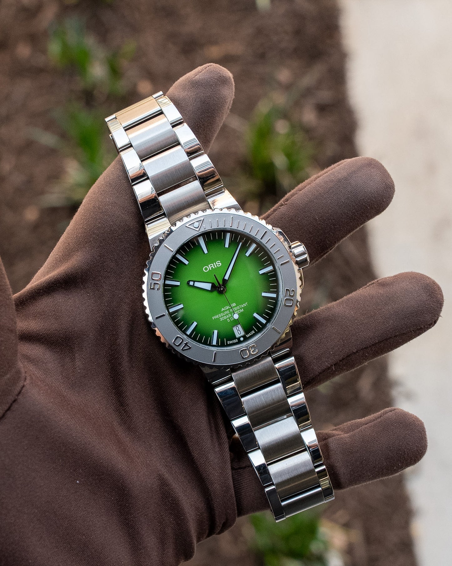 Oris Aquis Date 43.5mm 01 400 7763 4117 Payoon Limited Edition 1/250 Green Dial