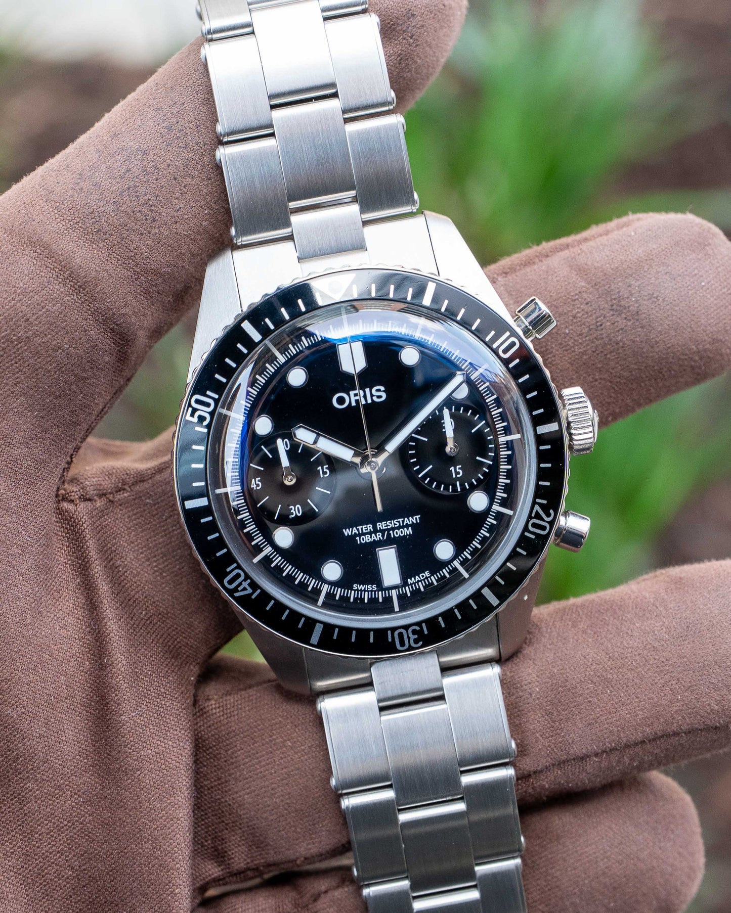 Oris Divers Sixty Five Chronograph 40mm 01 771 7791 4054 Black Dial on Bracelet