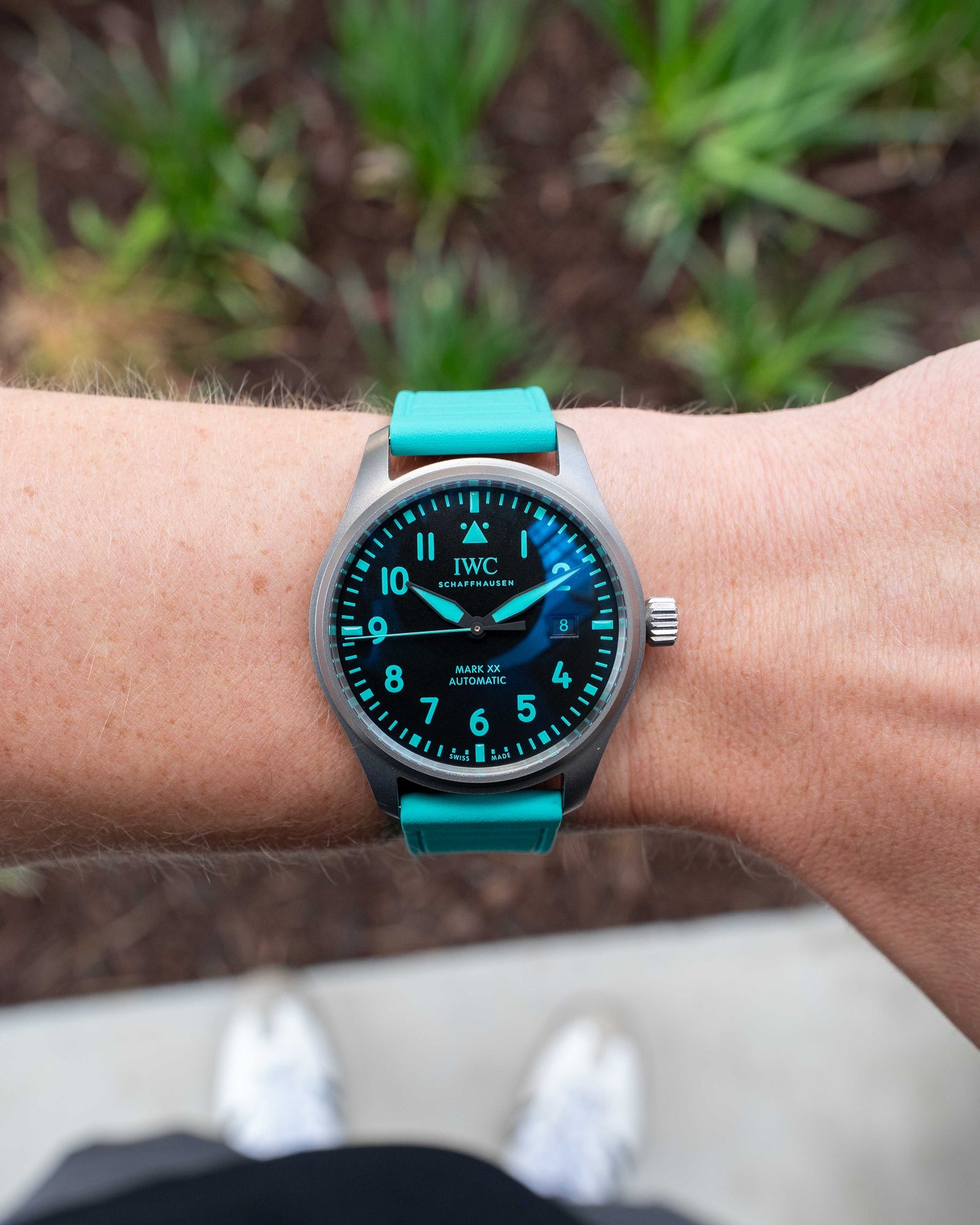 IWC Pilot Mark XX Mercedes AMG 40mm IW328210 Turquoise 2025