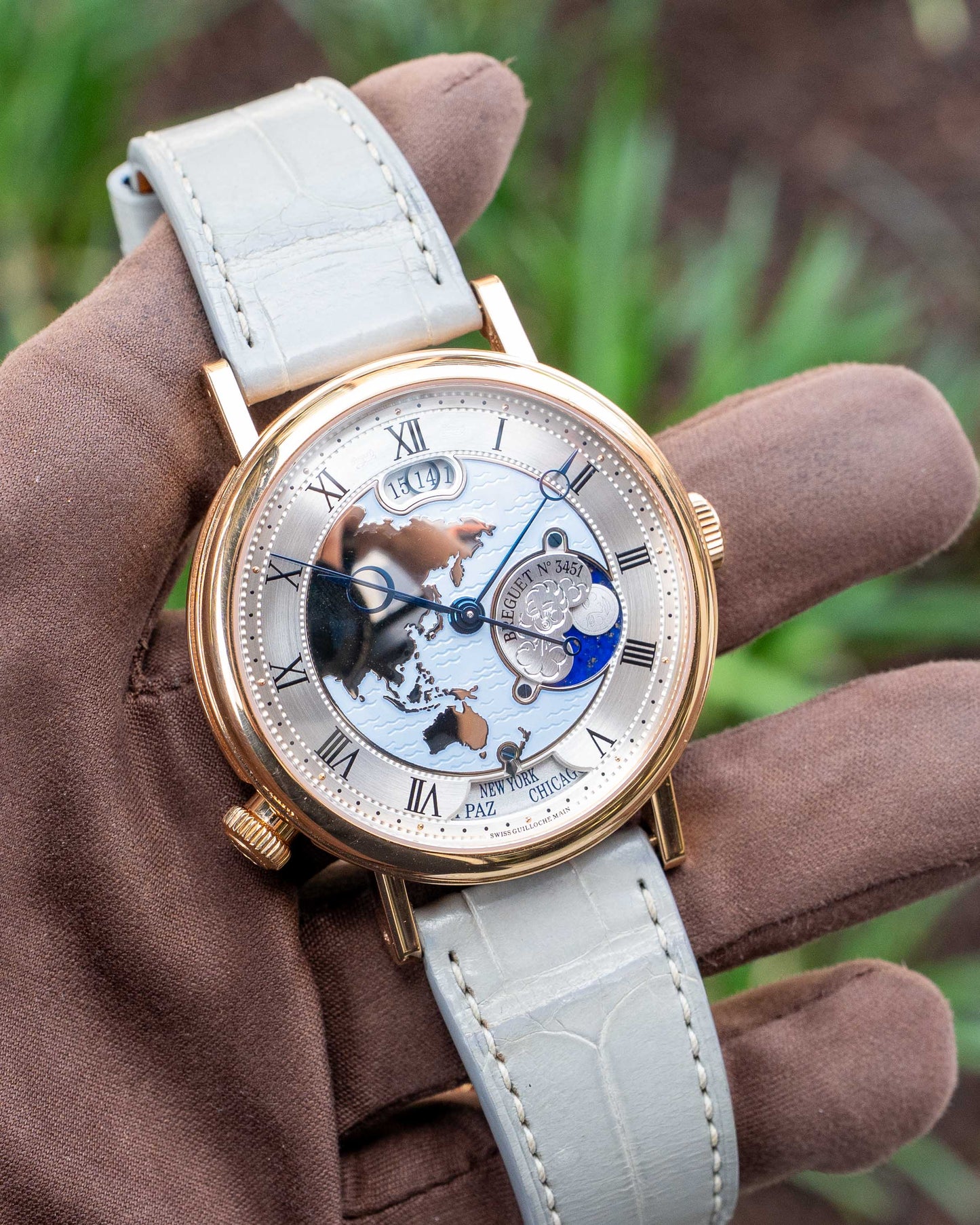 Breguet Classique Hora Mundi 43mm 5717BR/US/9ZU World Timer Rose Gold 2012