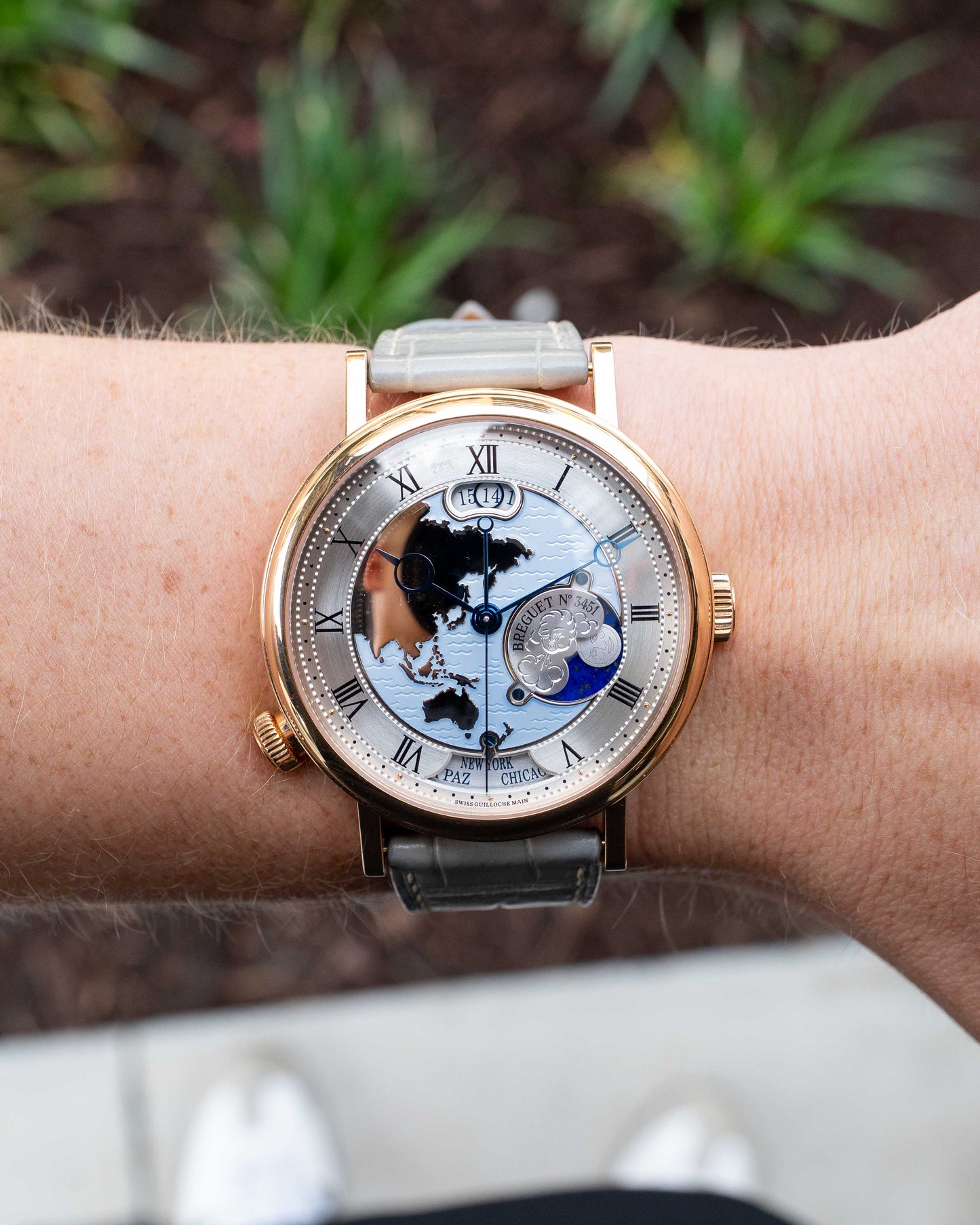 Breguet Classique Hora Mundi 43mm 5717BR/US/9ZU World Timer Rose Gold 2012