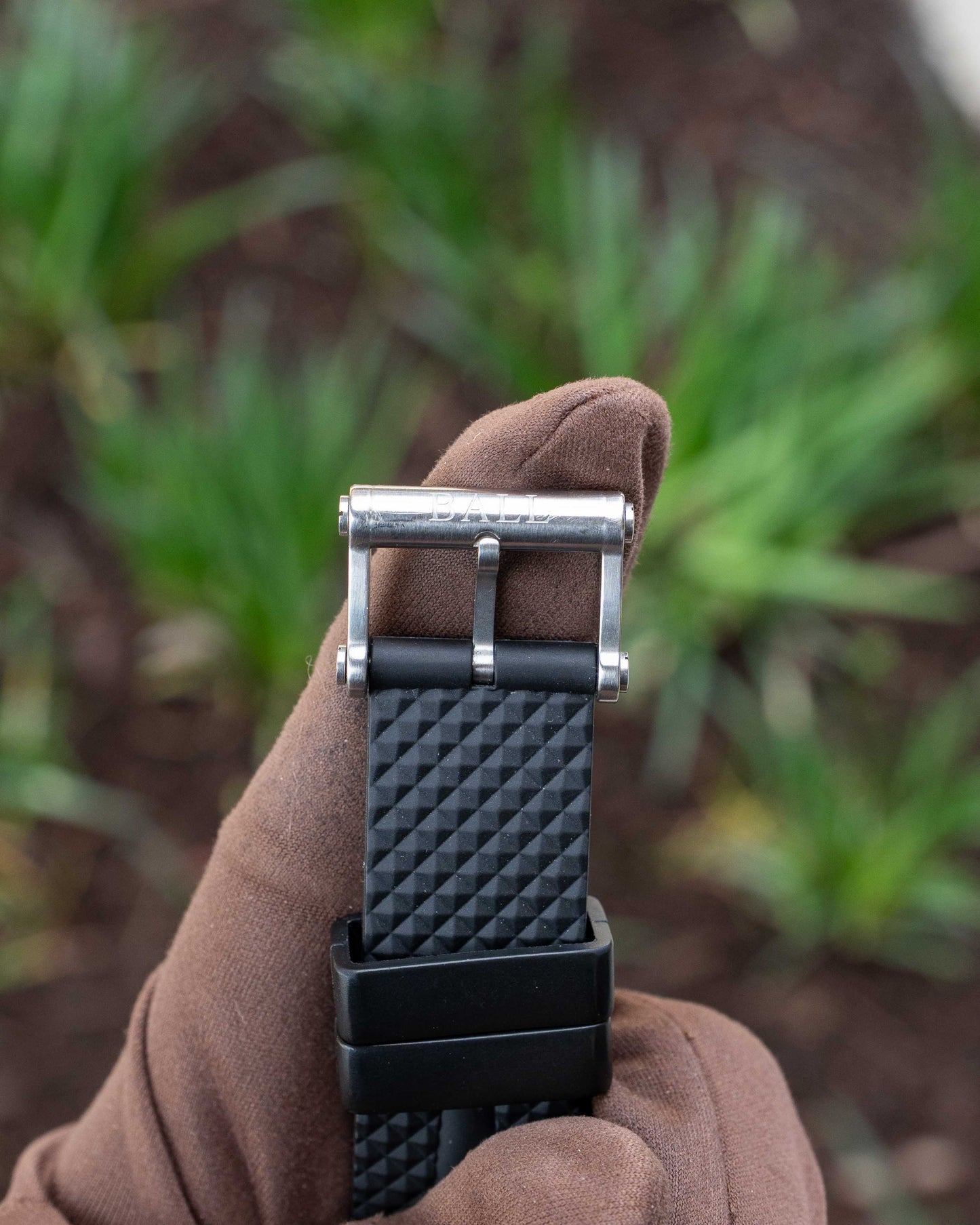 Ball Stokeman DLC NM3098C on Rubber Strap