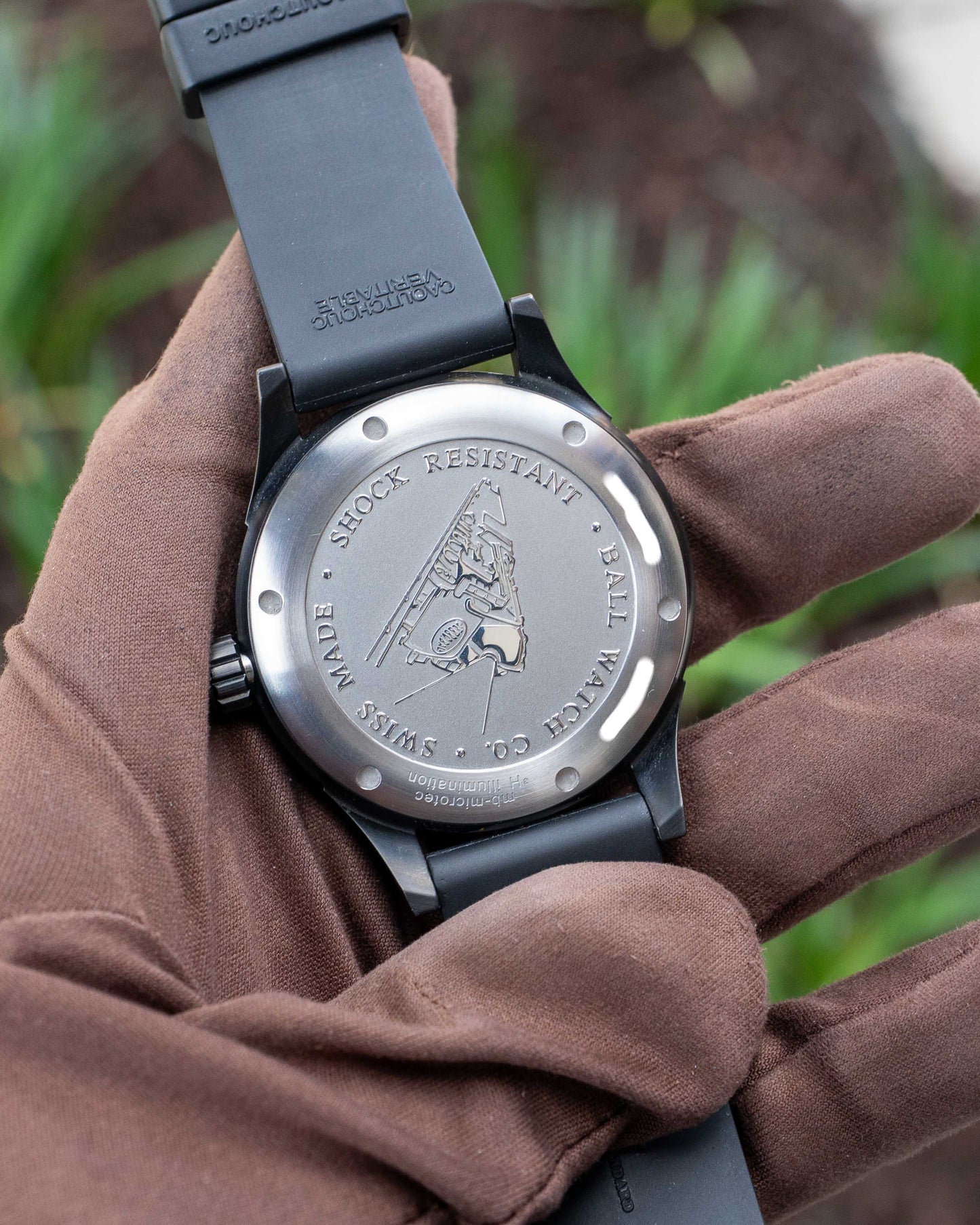 Ball Stokeman DLC NM3098C on Rubber Strap
