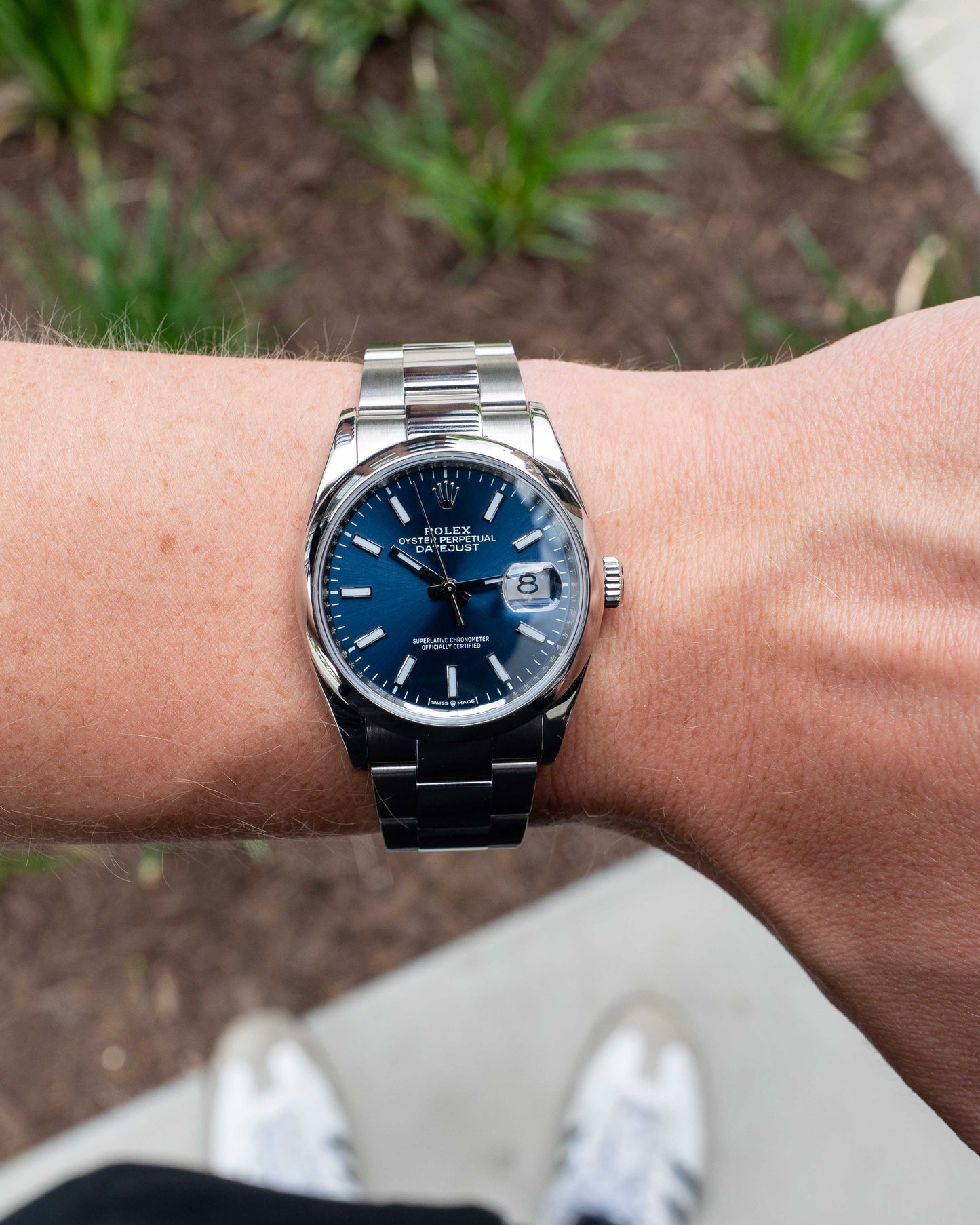 Rolex Datejust 36mm 126200 Blue Dial Smooth Bezel Oyster 2020