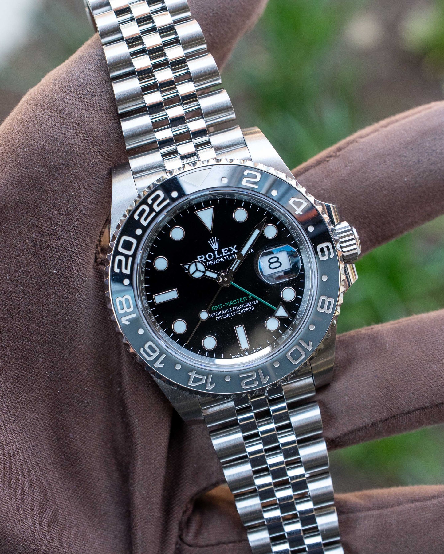 Rolex GMT Master II 40mm 126710GRNR Bruce Wayne Jubilee 2025