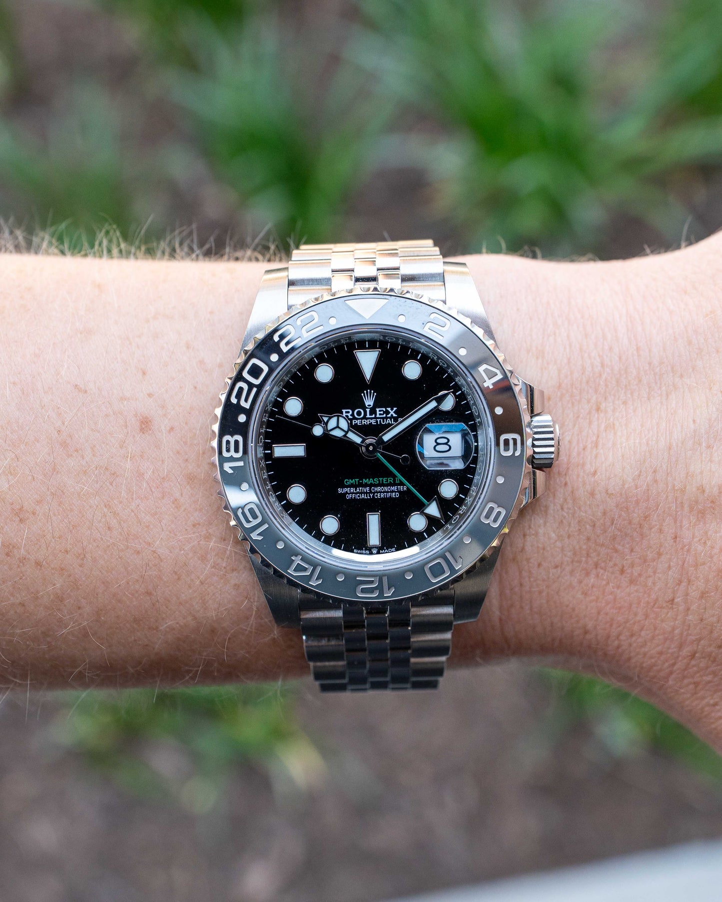 Rolex GMT Master II 40mm 126710GRNR Bruce Wayne Jubilee 2025