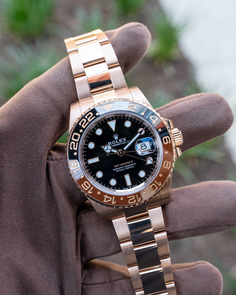 Rolex GMT Master II 40mm 126715CHNR Rose Gold Rootbeer 2019