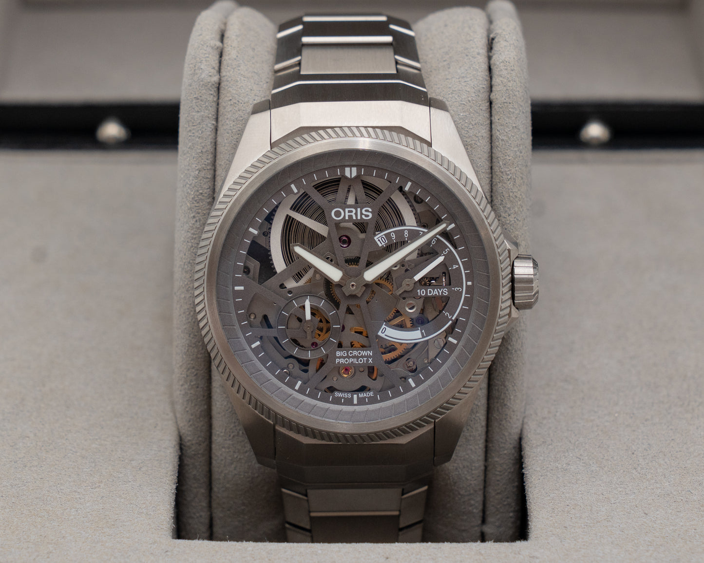 Oris Big Crown Pro Pilot X Cal. 115 / 44mm Titanium Skeleton 10 day reserve 01 115 7759 7153