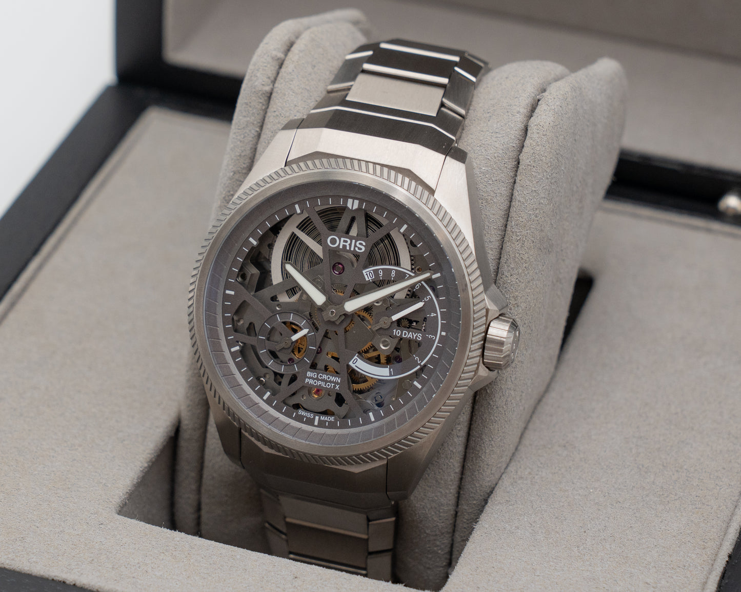 Oris Big Crown Pro Pilot X Cal. 115 / 44mm Titanium Skeleton 10 day reserve 01 115 7759 7153