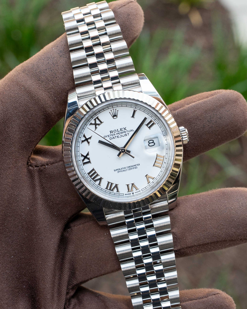Rolex Datejust 41mm 126334 White Dial Fluted Jubilee 2024