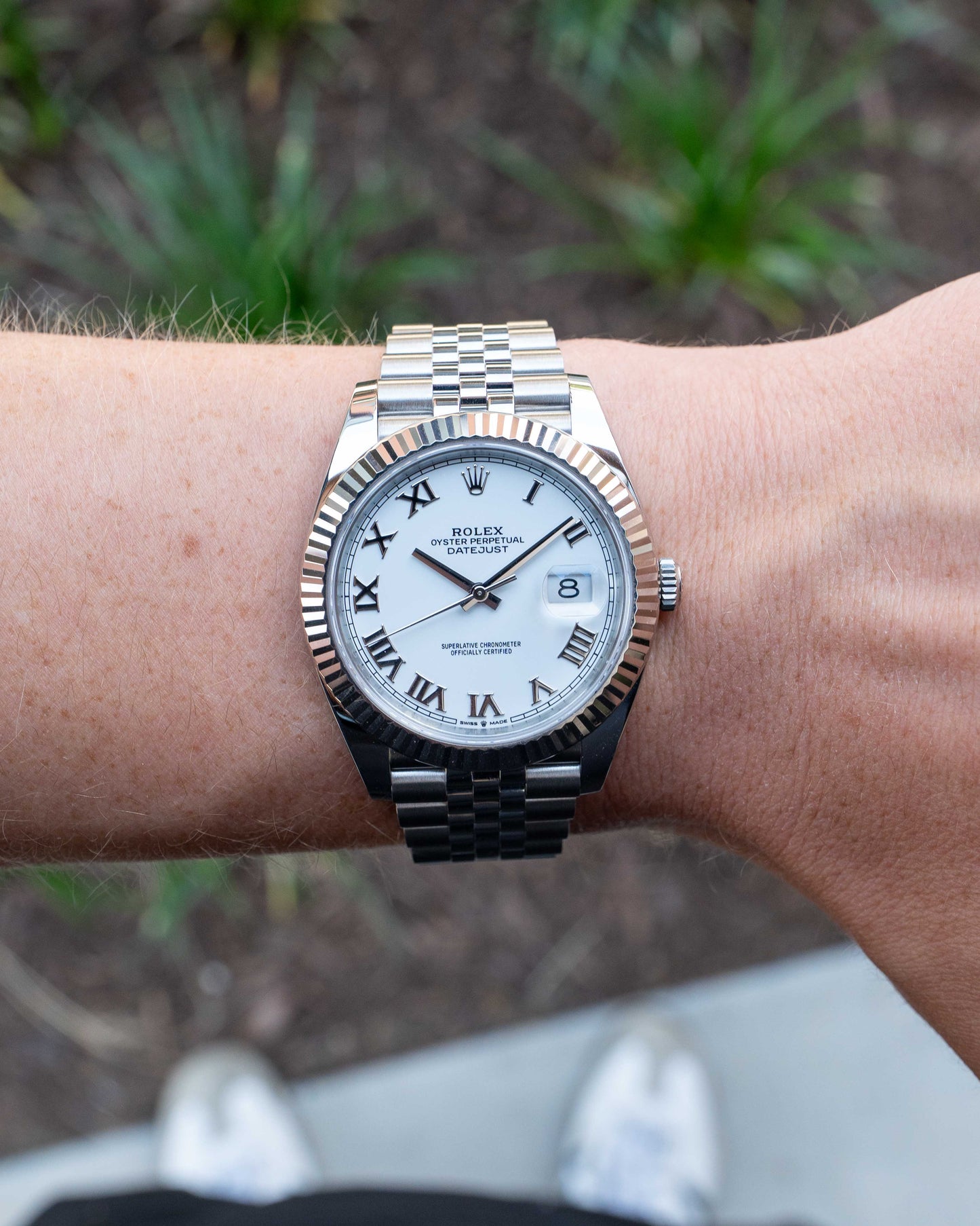 Rolex Datejust 41mm 126334 White Dial Fluted Jubilee 2024