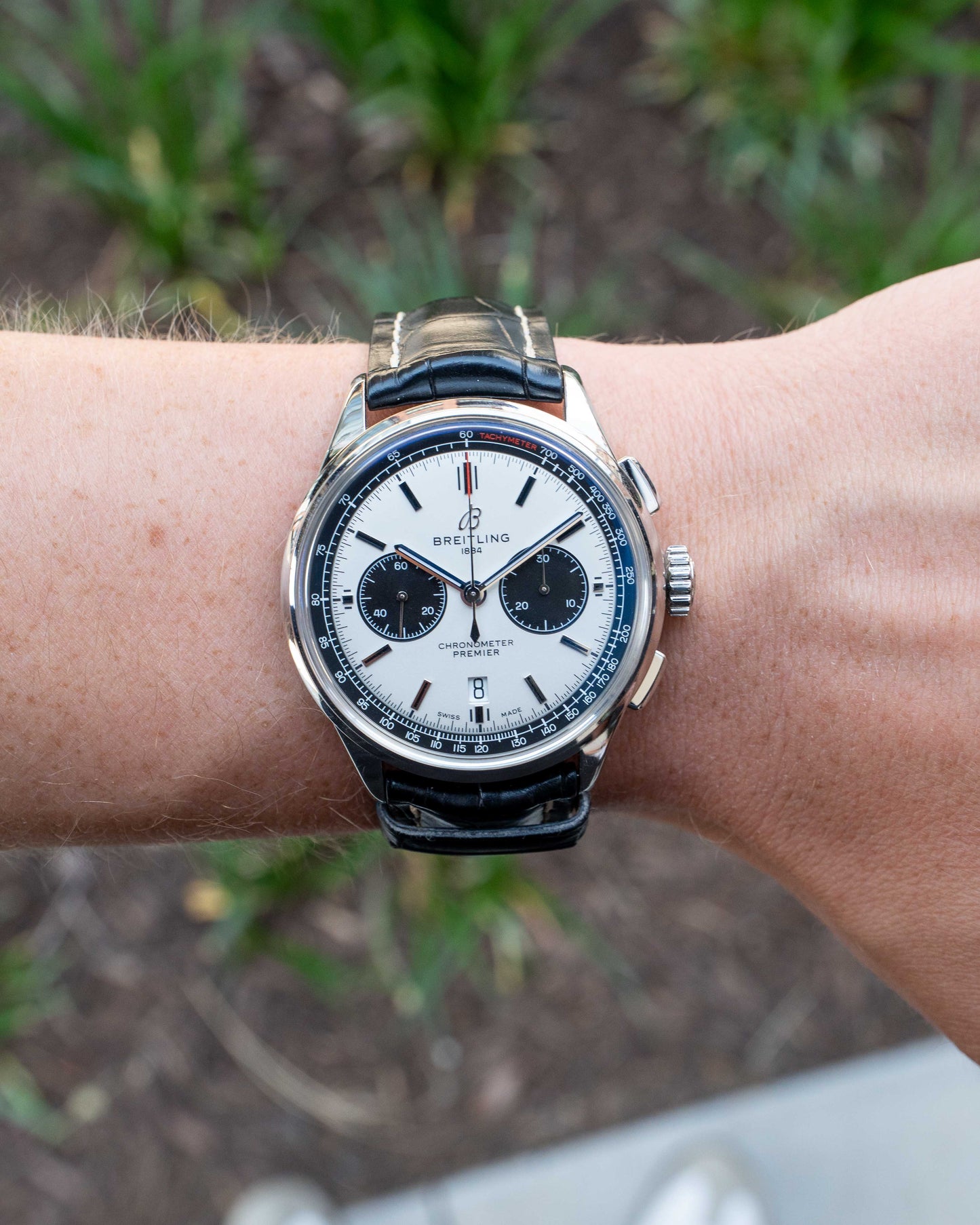 Breitling Premier B01 Chronograph 42mm AB0118221G1P1 Panda Dial