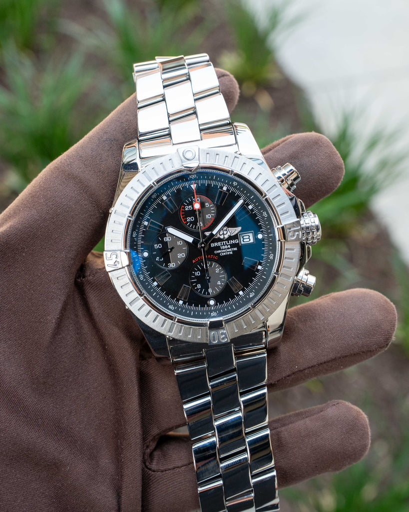 Breitling Super Avenger 48.40mm A1337011B907135A Black Dial Chronograph