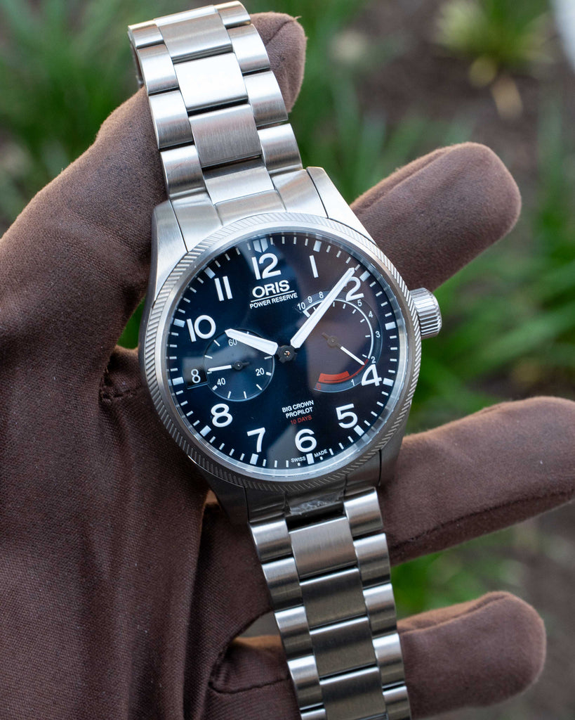 UNWORN Oris Big Crown ProPilot 44mm 01 111 7711 4165 Blue Dial Metal Bracelet