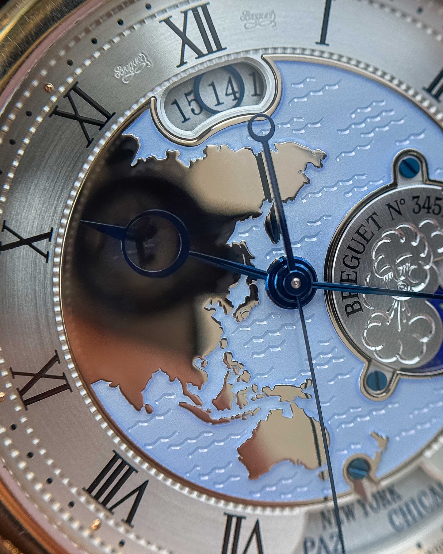 Breguet Classique Hora Mundi 43mm 5717BR/US/9ZU World Timer Rose Gold 2012