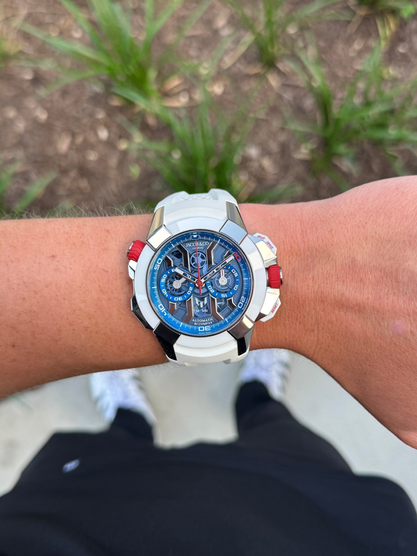 Jacob & Co Epic x Chrono Messi 47mm EC313.20 Titanium White