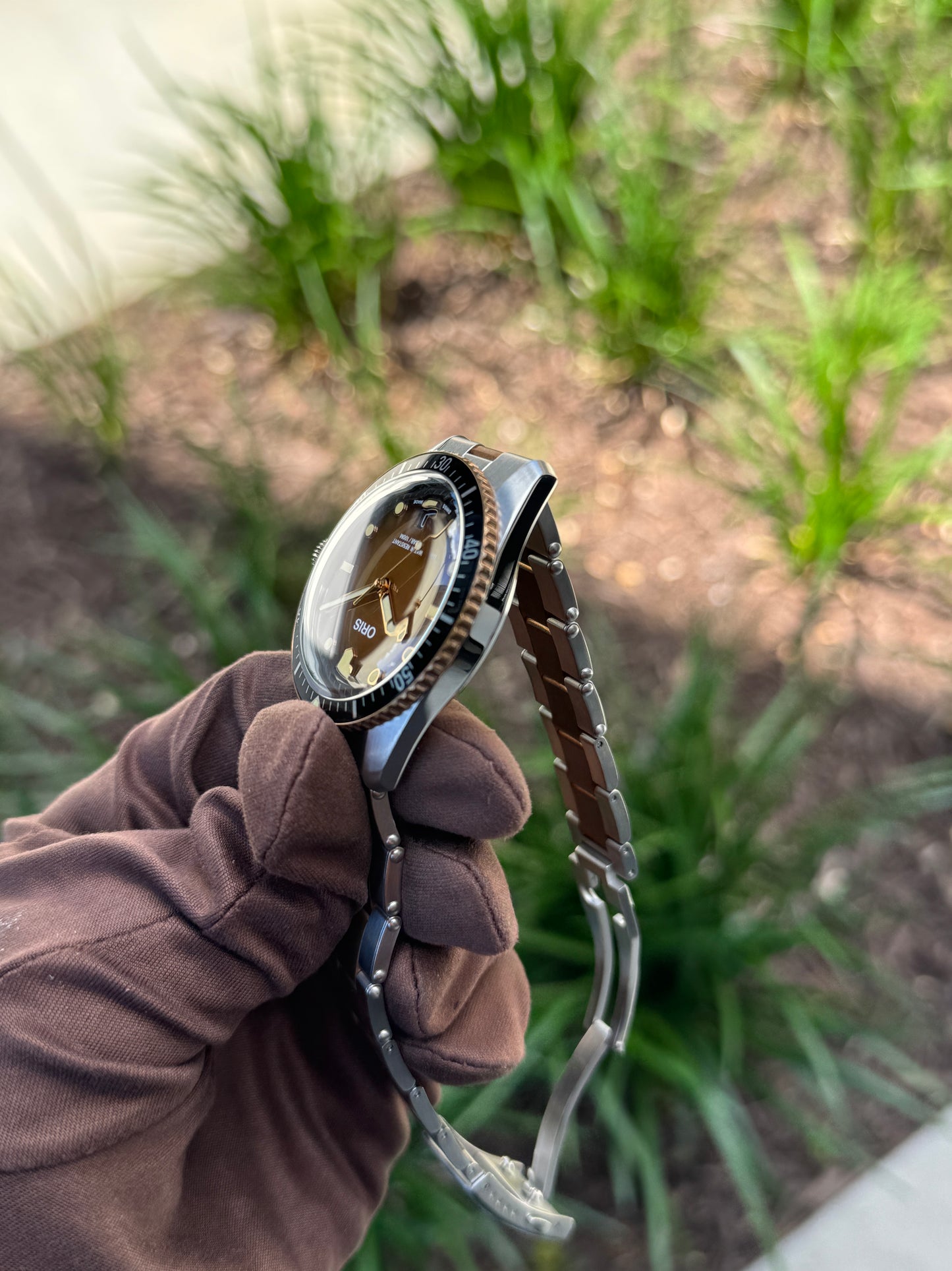 UNWORN Oris Divers Sixty Five 40mm 01 733 7707 4356 Sunset Brown Two Tone Bronze On Bracelet [$2,950 RETAIL]