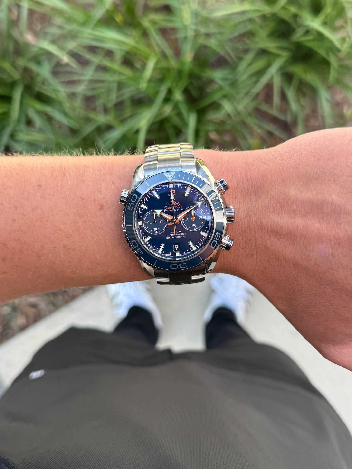 UNWORN Omega Seamaster Planet Ocean 600M 45.5mm 232.90.46.51.03.001 Chronograph Titanium Liquidmetal Blue [$10,600 RETAIL]