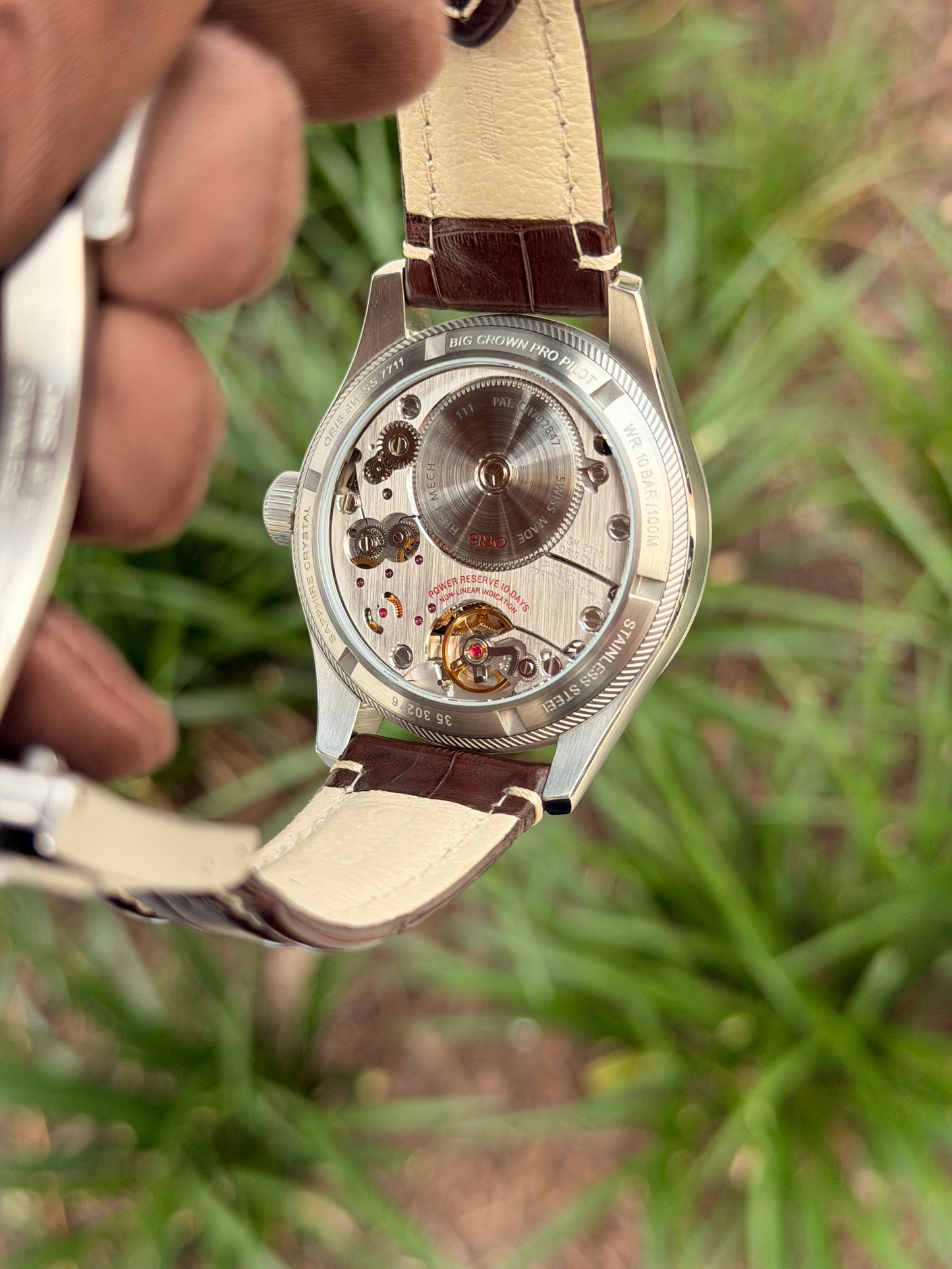 Oris Big Crown ProPilot Calibre 111 44mm 01 111 7711 4163 Charcoal Brown Crocodile [$7,250 RETAIL]