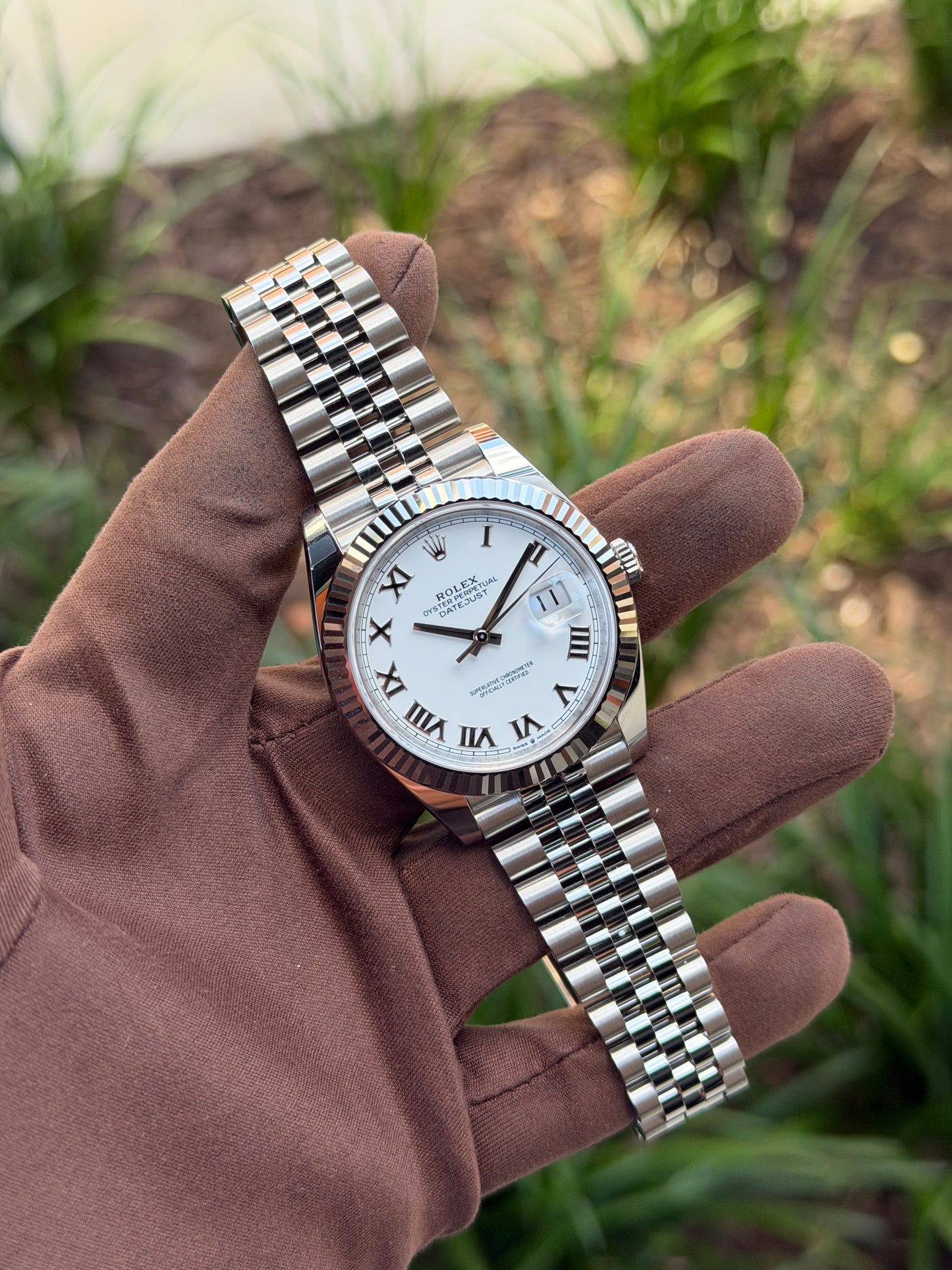 Rolex Datejust 41mm 126334 White Roman Dial Fluted Jubilee 2026