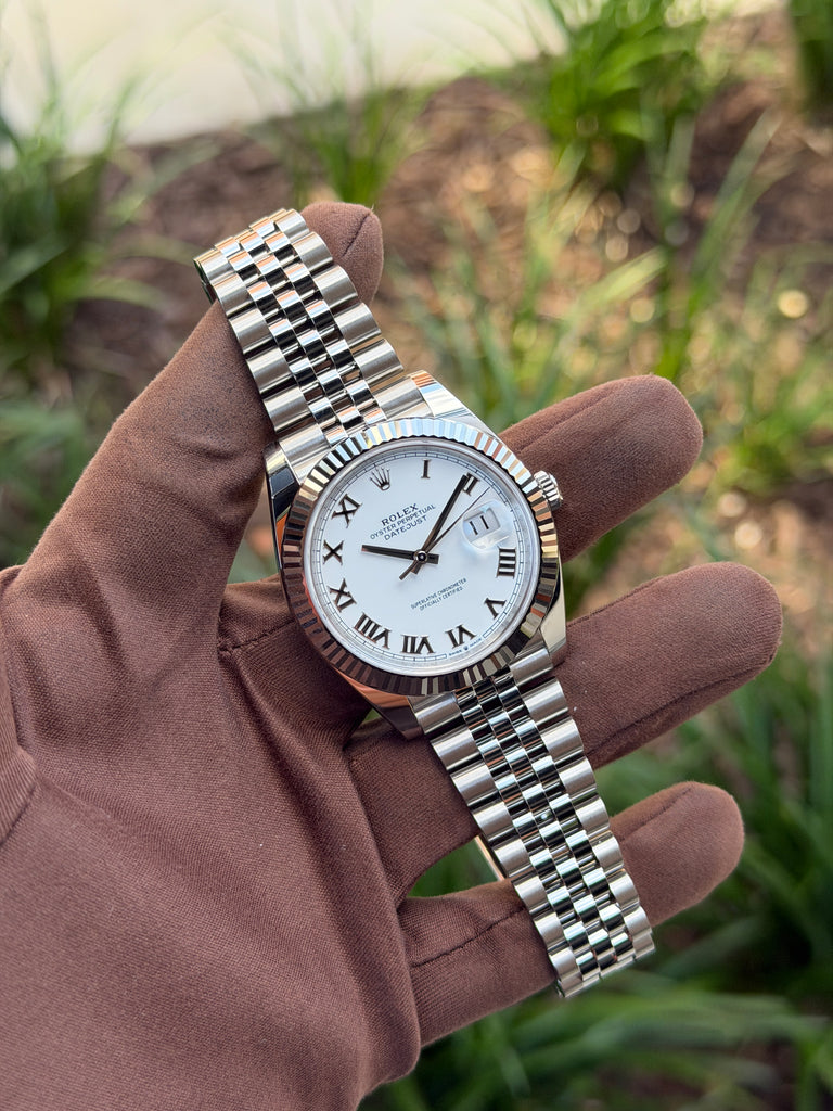 Rolex Datejust 41mm 126334 White Roman Dial Fluted Jubilee 2026
