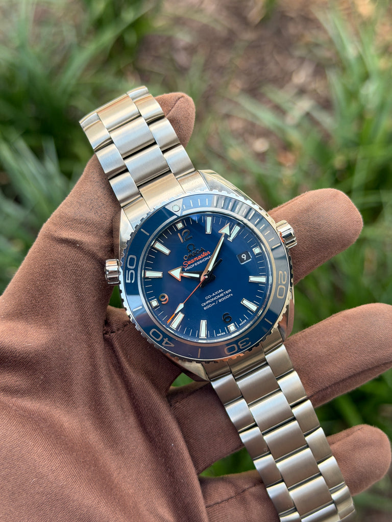 NEW UNWORN Omega Seamaster Planet Ocean 600M 232.90.46.21.03.001 45.5mm Titanium Blue Dial 2013