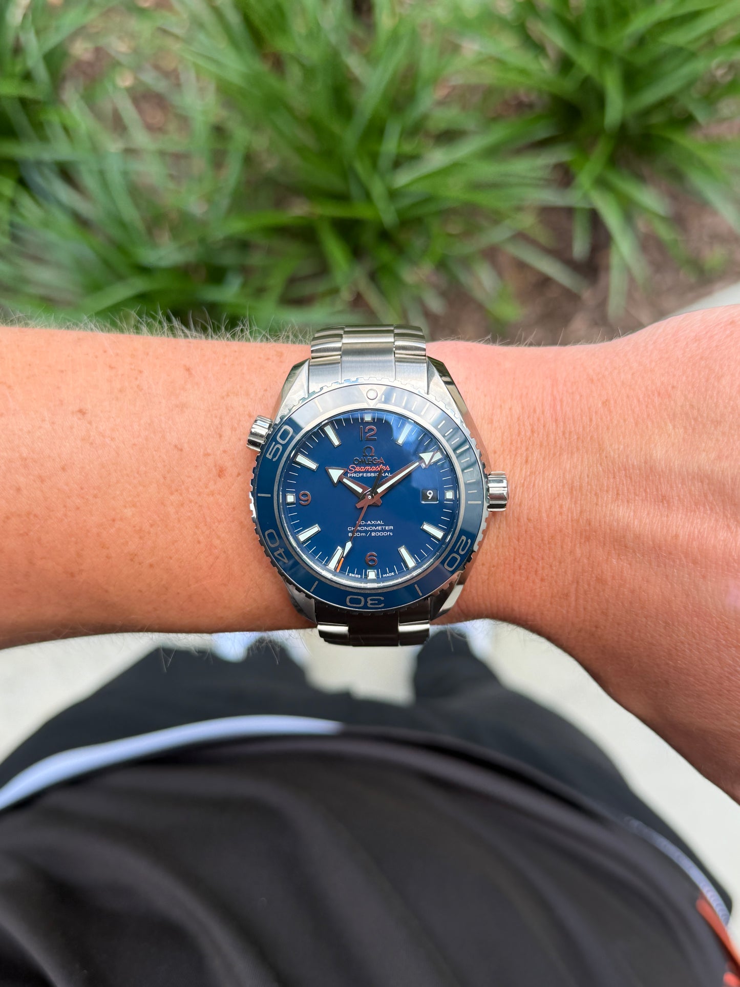 NEW UNWORN Omega Seamaster Planet Ocean 600M 232.90.46.21.03.001 45.5mm Titanium Blue Dial 2013