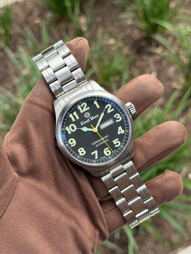 Ernst Benz Chronosport 47mm GC 3000 Day Date Pilot Watch