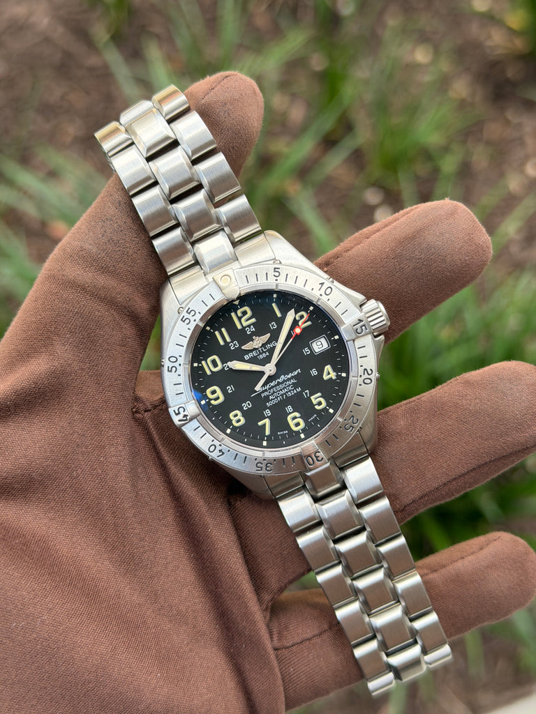 UNWORN Breitling Superocean 40mm A17345 Black Dial 2000