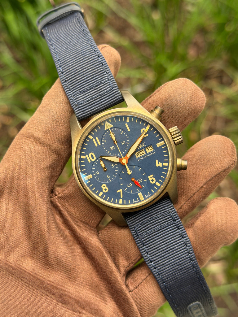 IWC Pilots Watch Chronograph 41mm IW388109 Bronze and Blue 2023