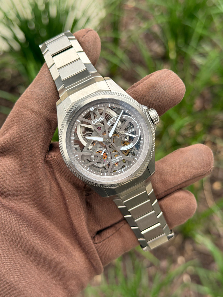 Oris Big Crown Pro Pilot X Cal. 115 / 44mm Titanium Skeleton 10 day reserve 01 115 7759 7153