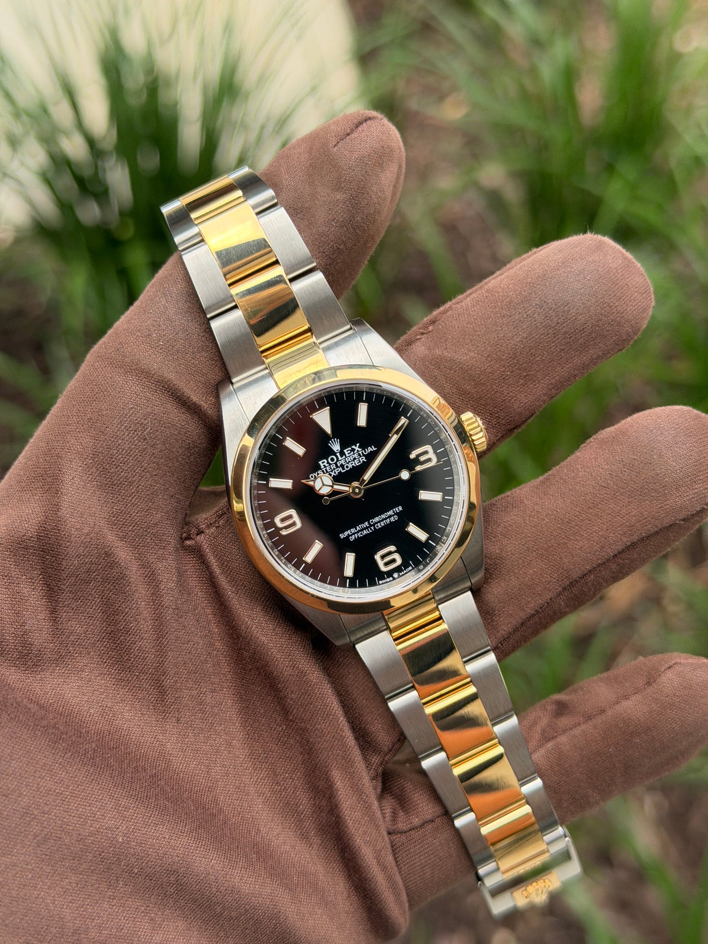 Rolex Explorer 36mm 124273 Two Tone Yellow Gold 2021