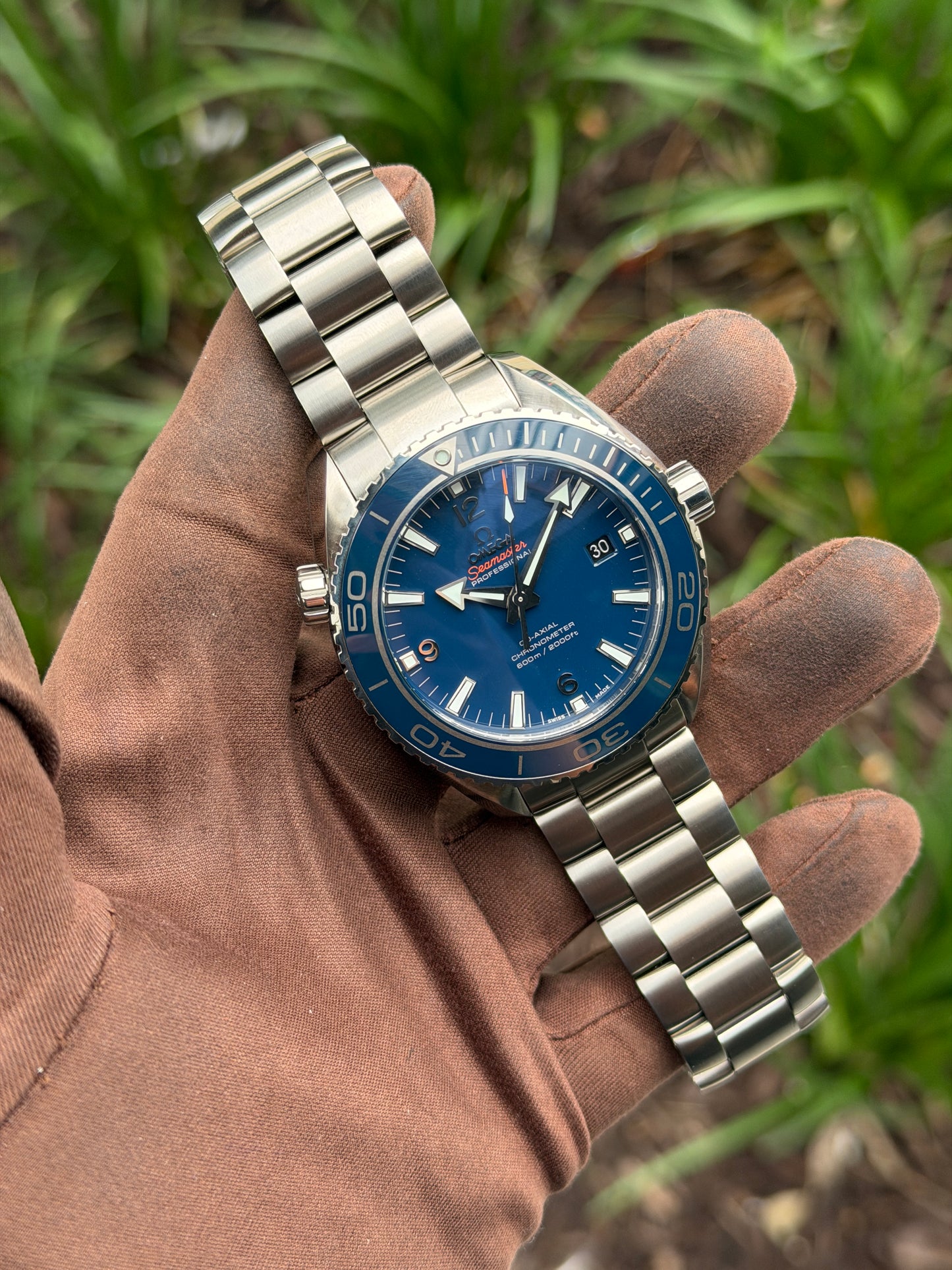 NEW UNWORN Omega Seamaster Planet Ocean 600M 232.90.46.21.03.001 45.5mm Titanium Blue Dial 2013