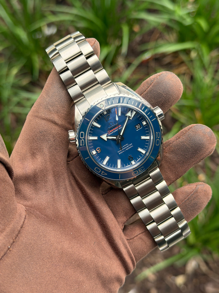 NEW UNWORN Omega Seamaster Planet Ocean 600M 232.90.46.21.03.001 45.5mm Titanium Blue Dial 2013