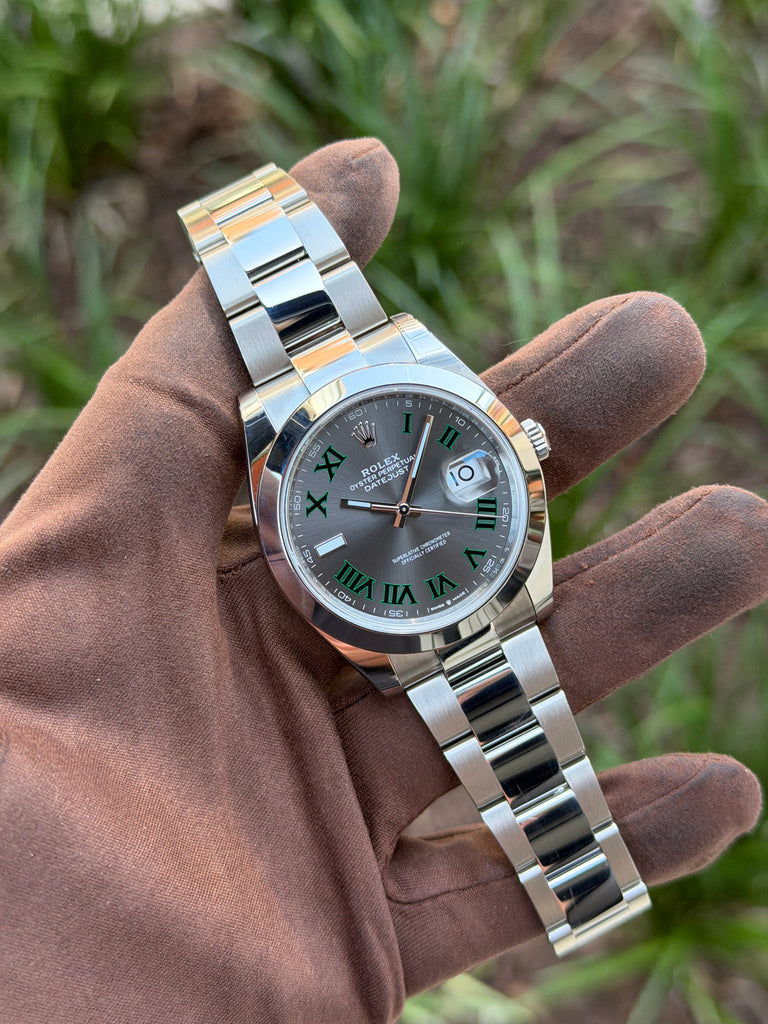 UNWORN Rolex Datejust 41mm 126300 Wimbledon Smooth on Oyster 2026