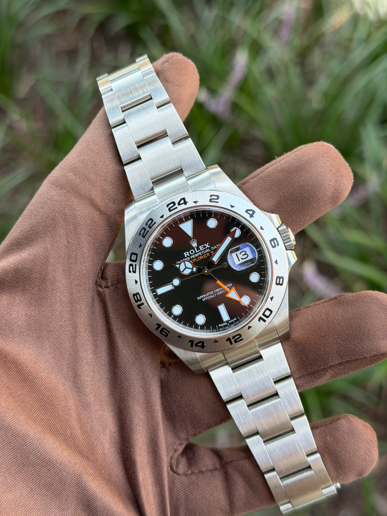 Rolex Explorer II 42mm 216570 Black Dial Orange Hand 2018