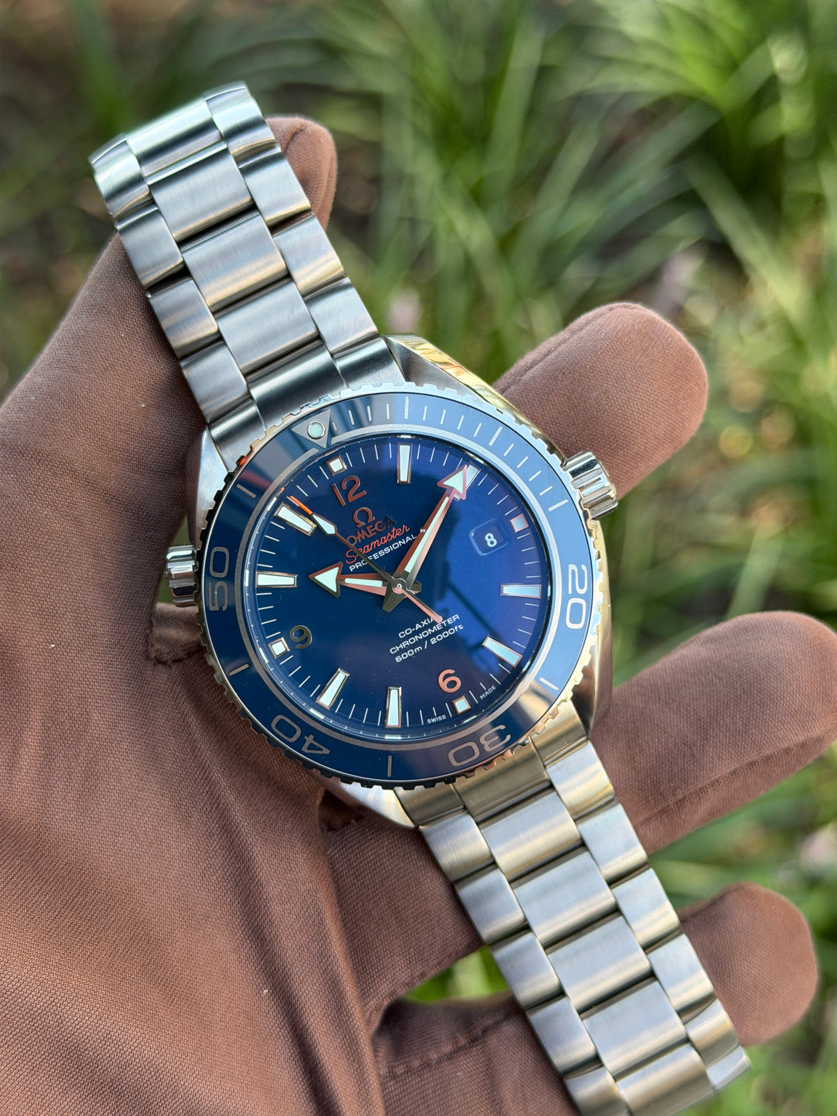 NEW UNWORN Omega Seamaster Planet Ocean 600M 232.90.46.21.03.001 45.5mm Titanium Blue Dial 2013