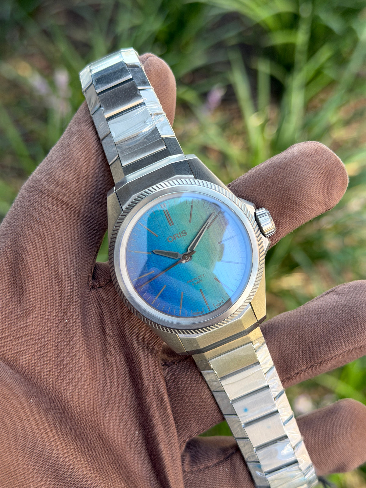 Oris ProPilot X Cal. 400 Laser 39mm 01 400 7778 7150-07 Blue Dial