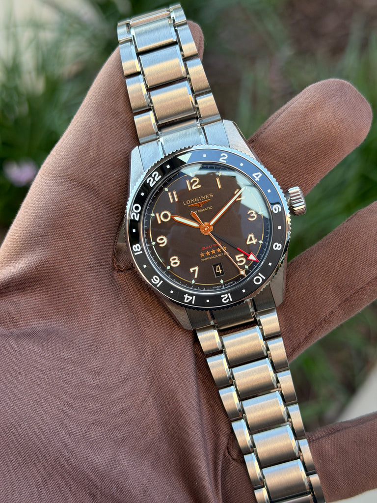 Longines Spirit Zulu Time 39mm L3.802.1.53.6 Titanium Black and Grey Bezel 2025