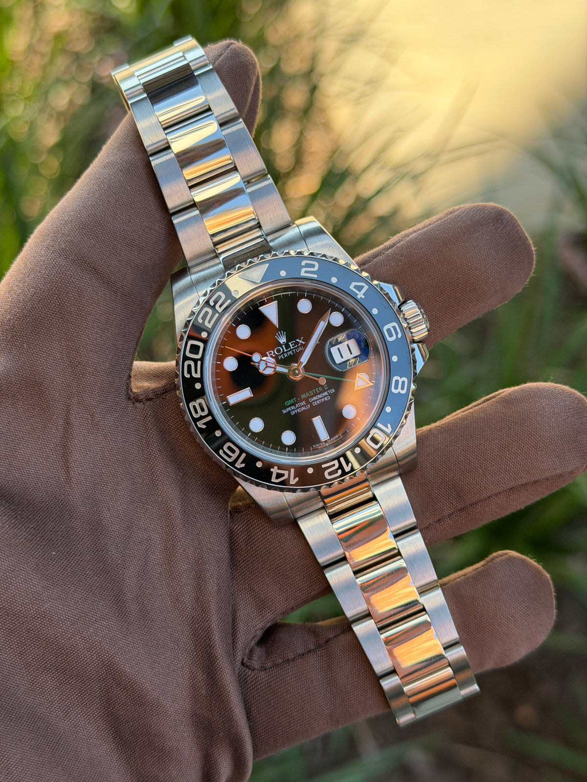 Rolex GMT Master II 40mm 116710LN Green Arrow 2011