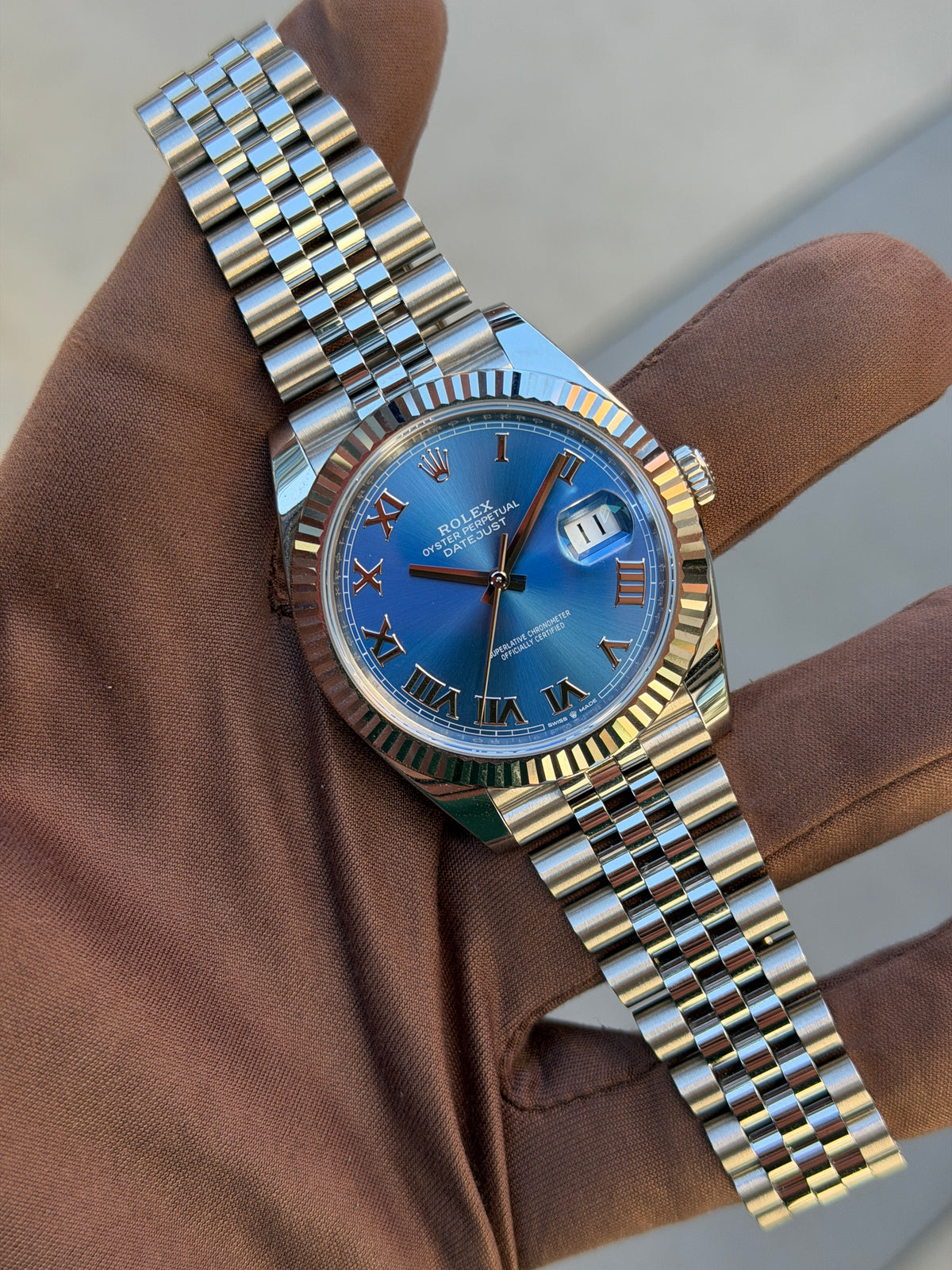 Rolex Datejust 41mm 126334 Blue Roman Jubilee 2025