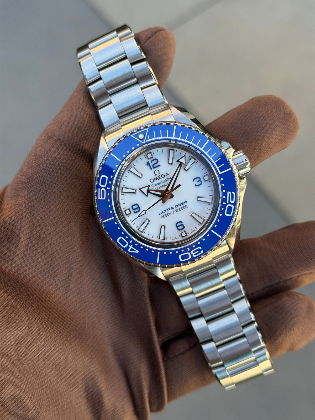 Omega Planet Ocean 6000m 45.5mm Blue and White 2023