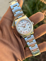 Rolex Datejust 36mm 16220 Engine Turned Bezel White Roman Dial S-Serial
