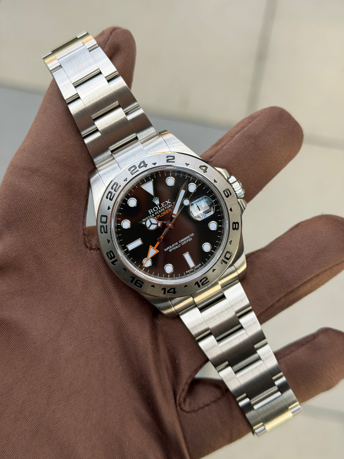 Rolex Oyster Perpetual Explorer II 216570 42mm Black 2017