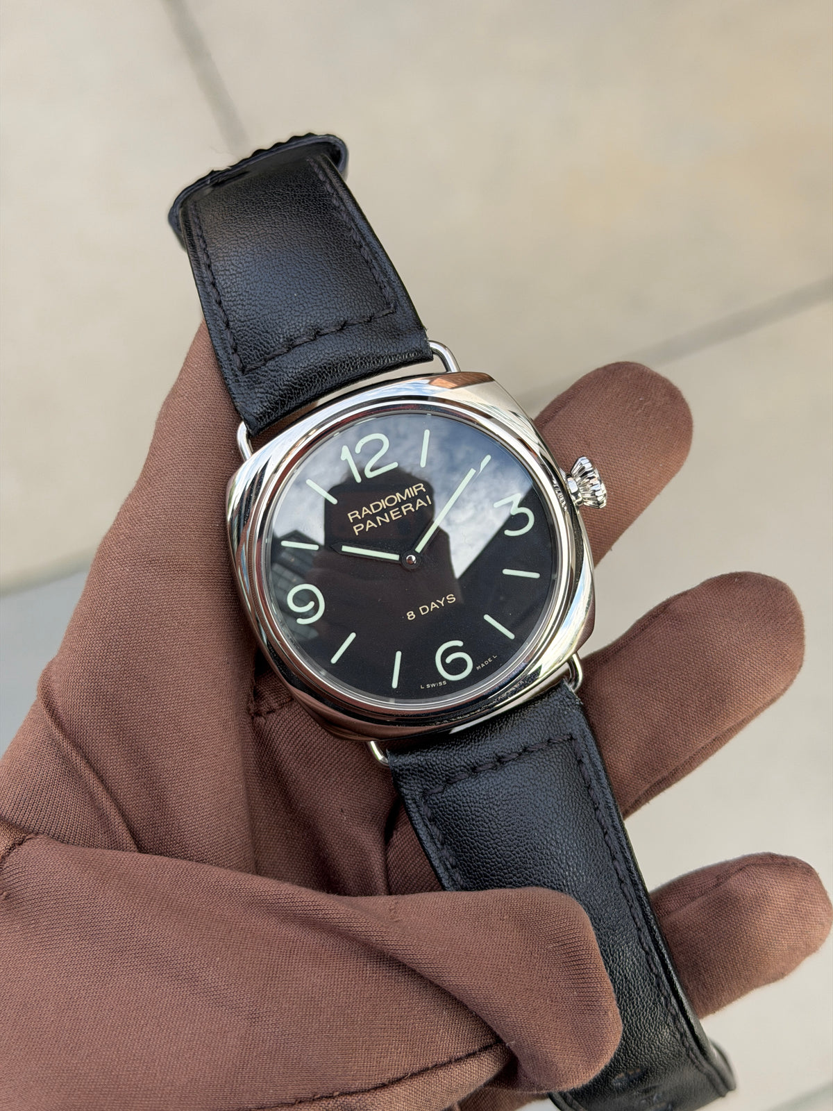 Panerai Radiomir 45mm Pam00610 Black Seal 8 Days Accaio