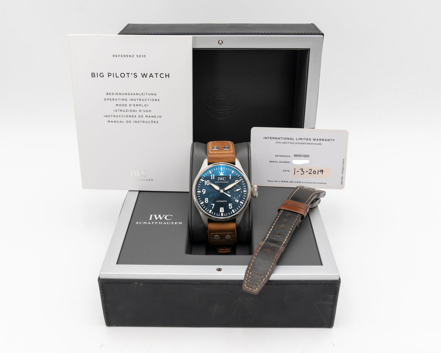 IWC Big Pilot's Watch 46.2mm IW5010-02 Blue Dial Le Petit Prince 2019