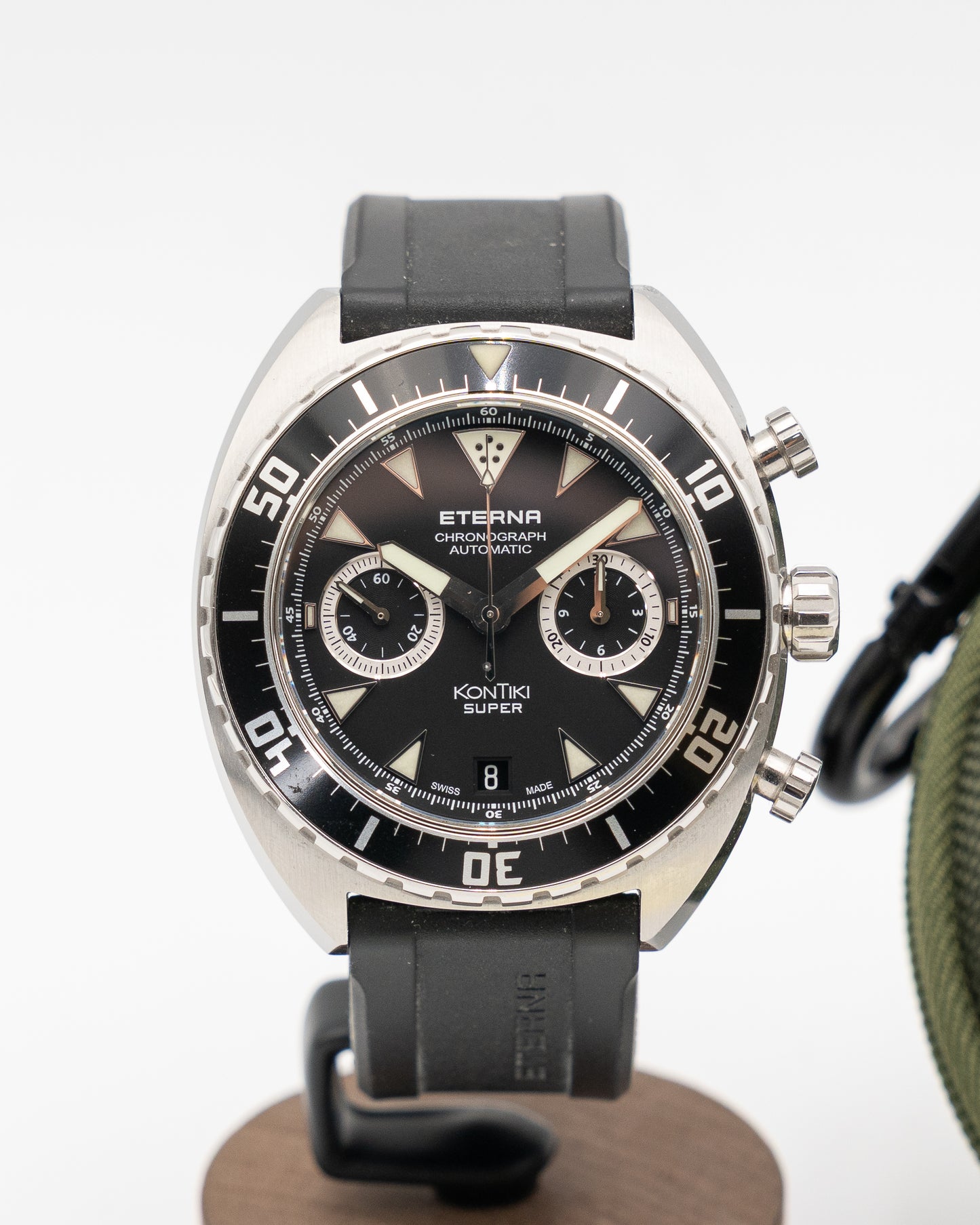 Eterna Super Kontiki 45mm 7770.41 Black Chronograph