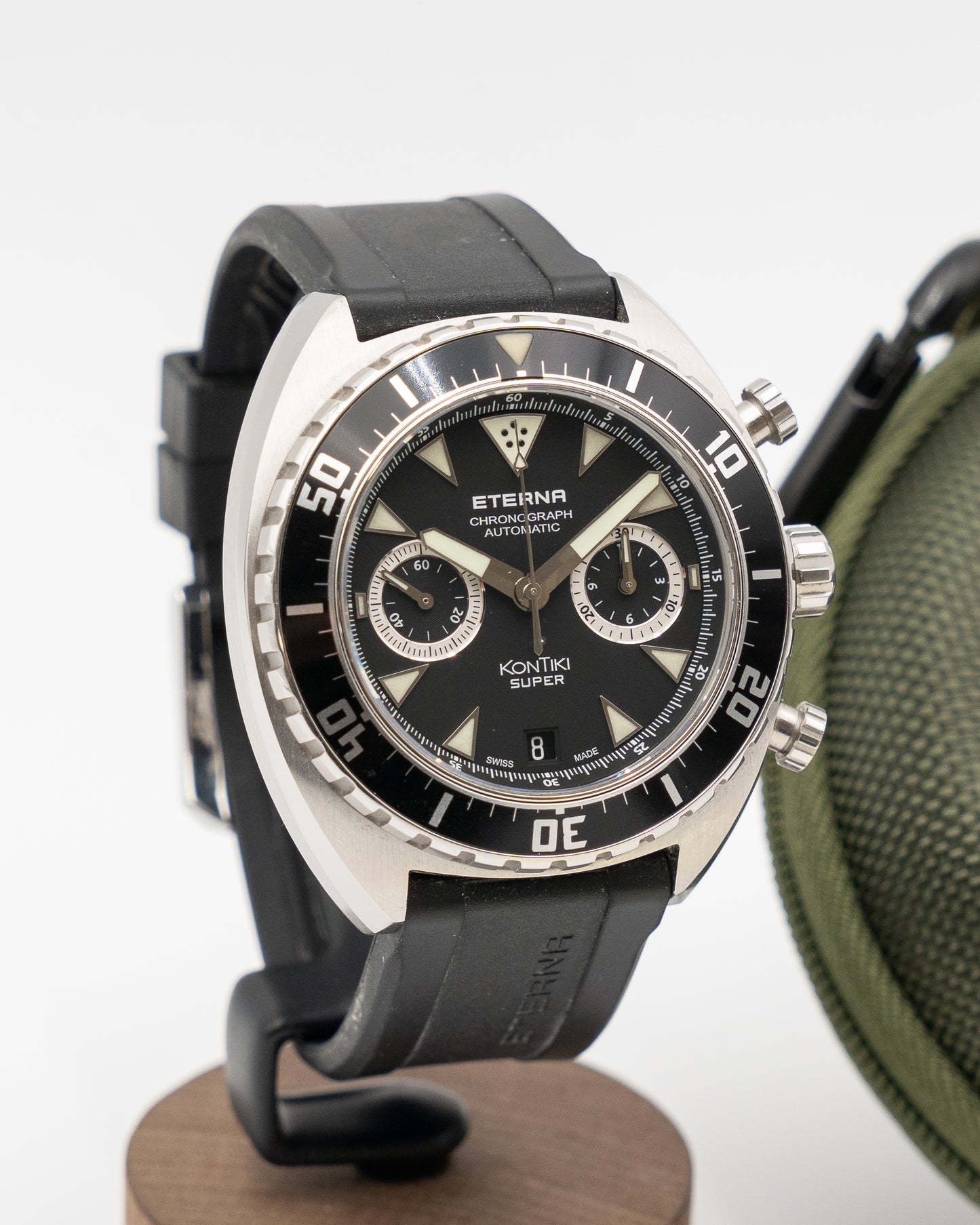 Eterna Super Kontiki 45mm 7770.41 Black Chronograph