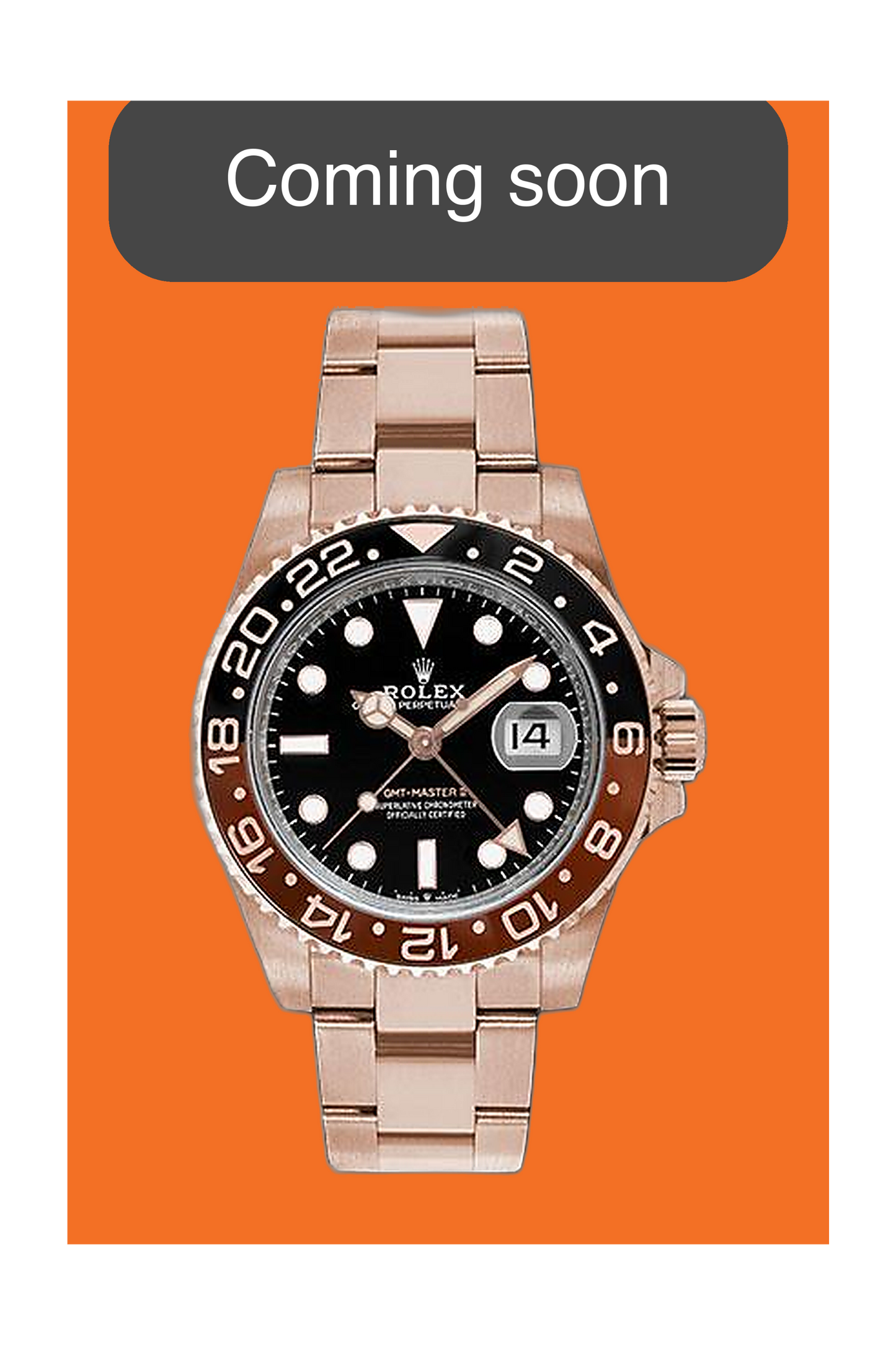COMING SOON - Rolex GMT Master II 40mm 126715CHNR Rose Gold Rootbeer 2021